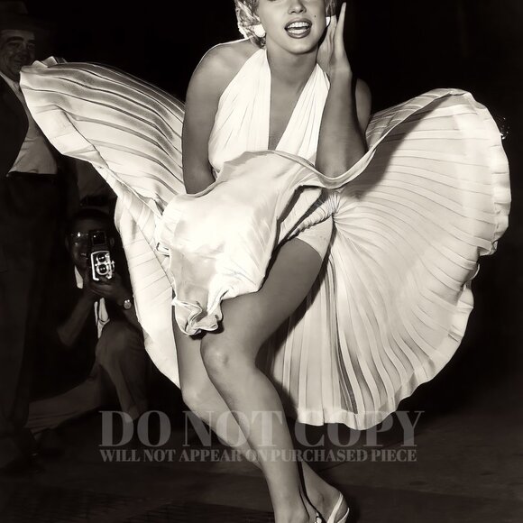 Marilyn Monroe Photograph 11 X 15 | Legendary 1954 Dress Picture | Poster Art - Picture 2 of 2
